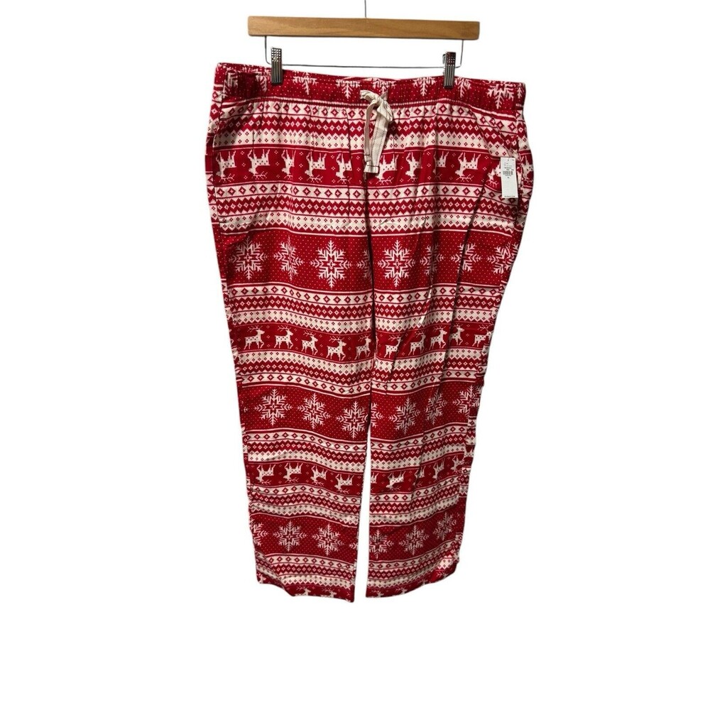 Old Navy Men’s Flannel Reindeer Pajama/Lounge Pants Size XL NWT
